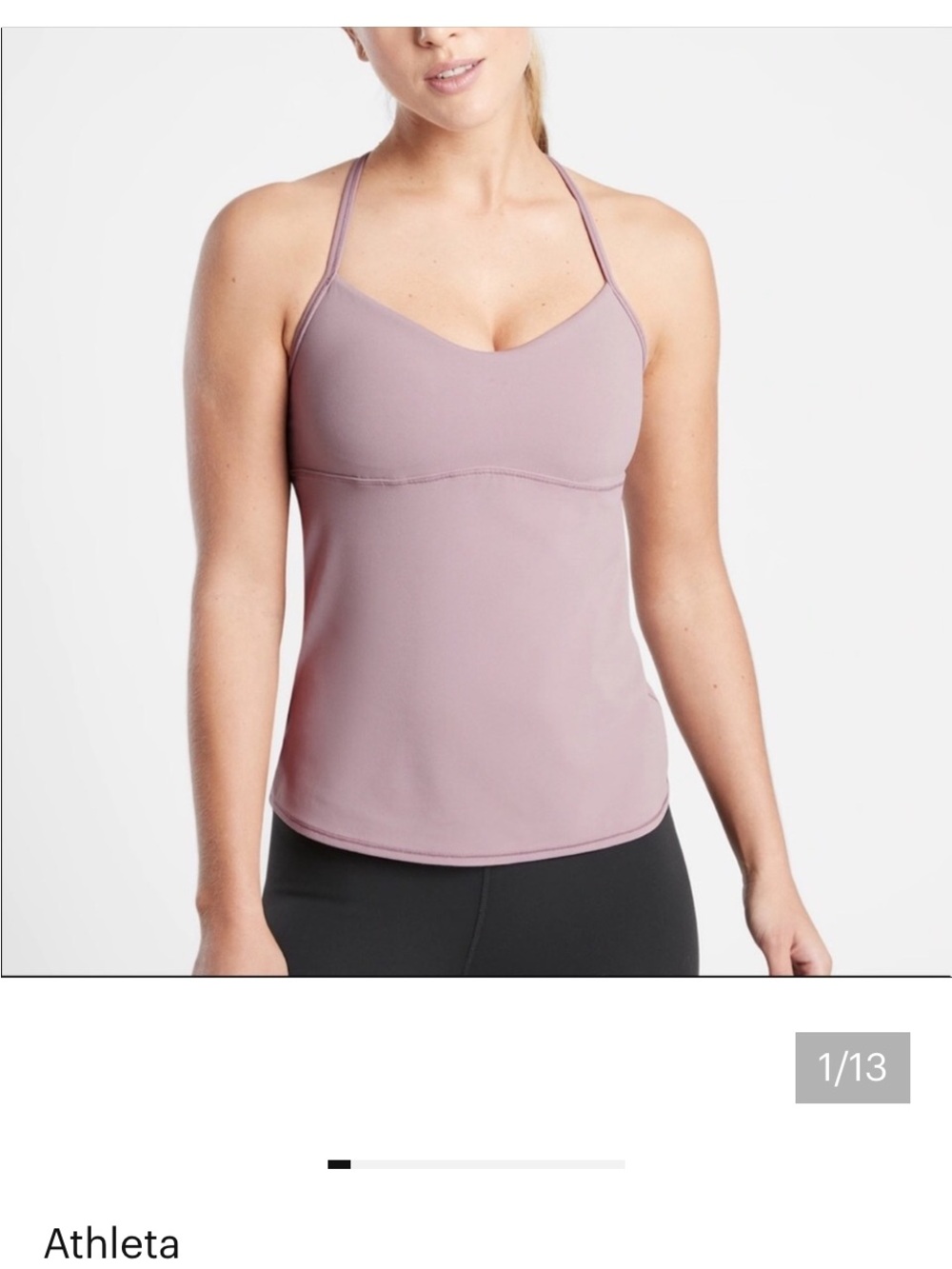 Athleta Yoga Barre Vinyasa Bra Light Support
Tank